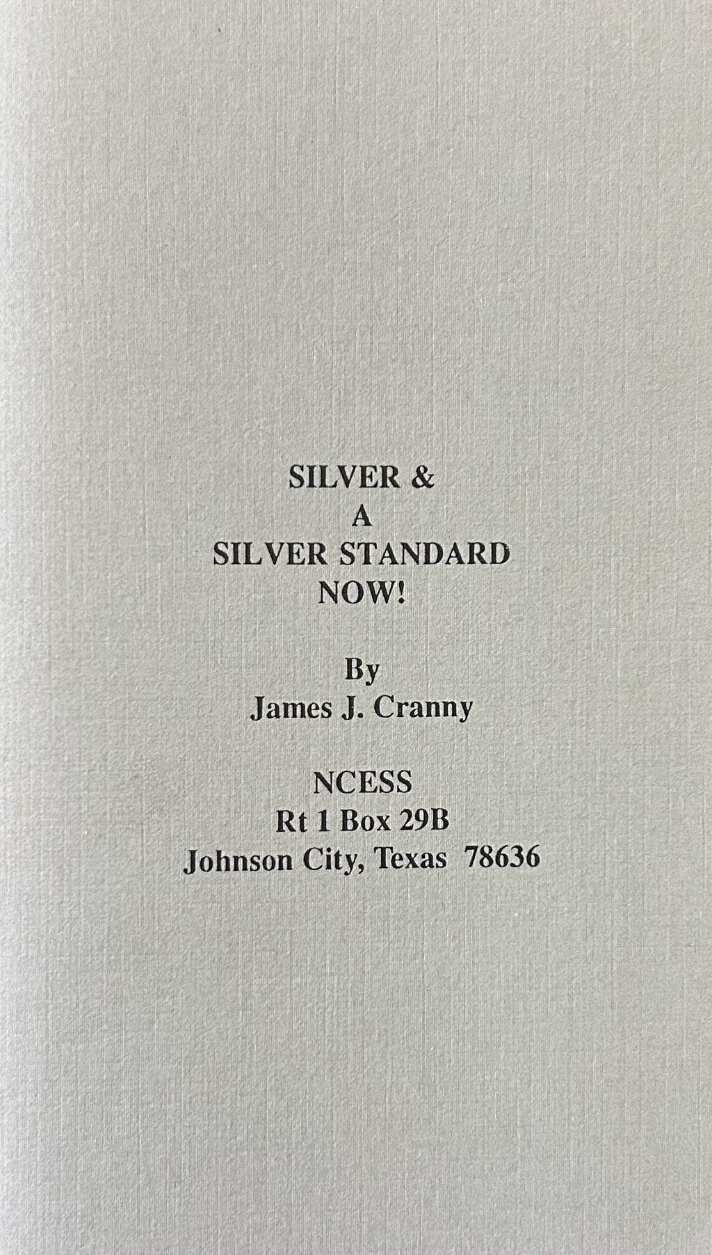 SILVER & A SILVER STANDARD NOW!