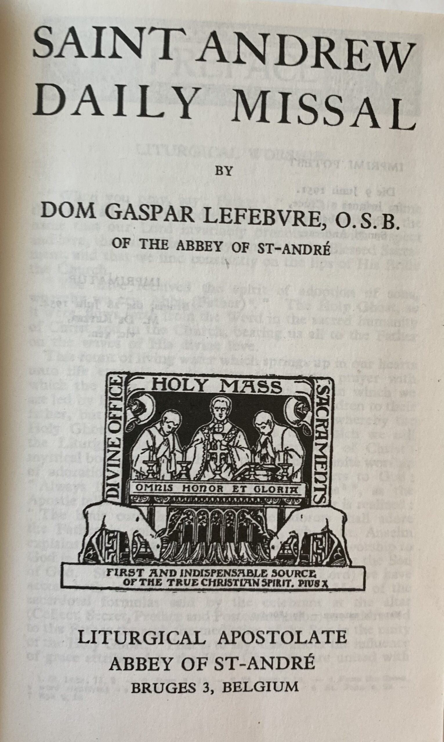 SAINT ANDREW DAILY MISSAL