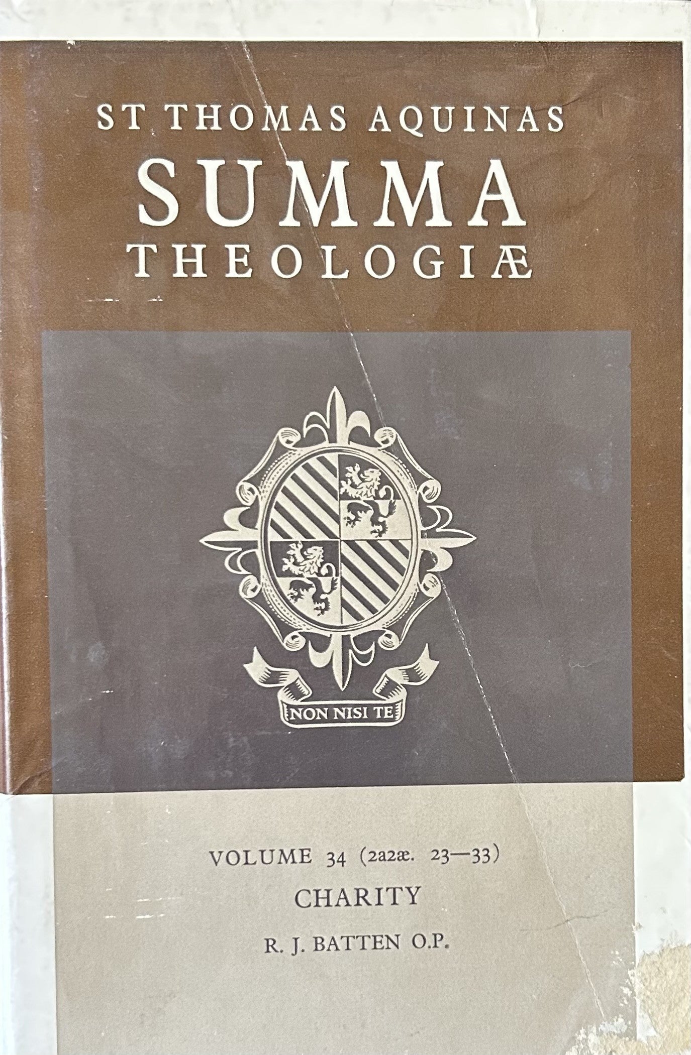 St. Thomas Aquinas Summa Theologiae: Vol 34 Charity