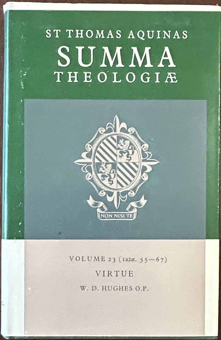 ST THOMAS AQUINAS SUMMA THEOLOGIAE Vol 23, Virtue