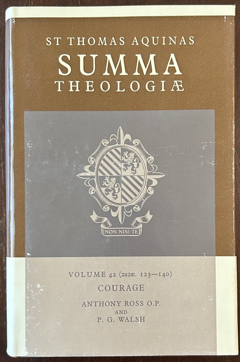 ST THOMAS AQUINAS SUMMA THEOLOGIAE, Vol 42, Courage