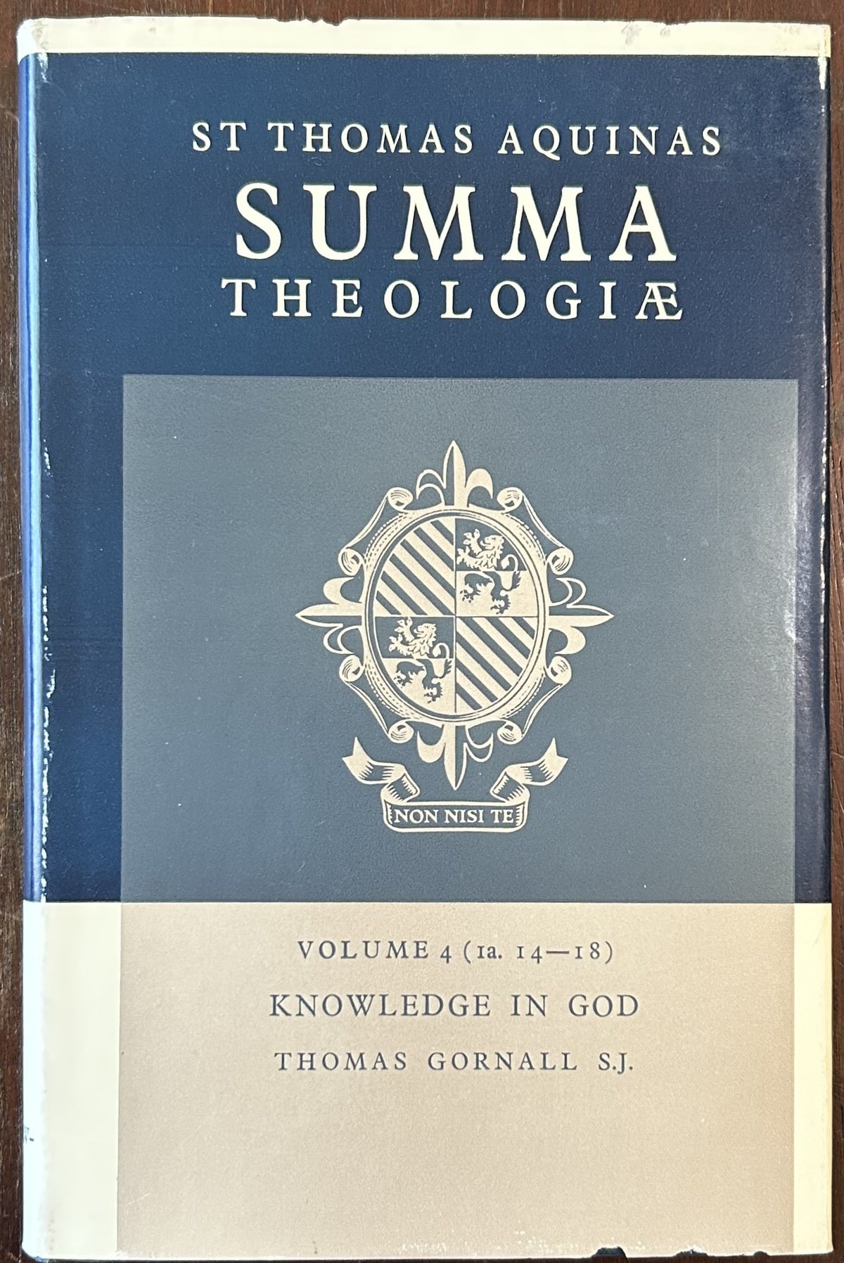 ST THOMAS AQUINAS SUMMA THEOLOGIAE Vol 4, Knowledge in God