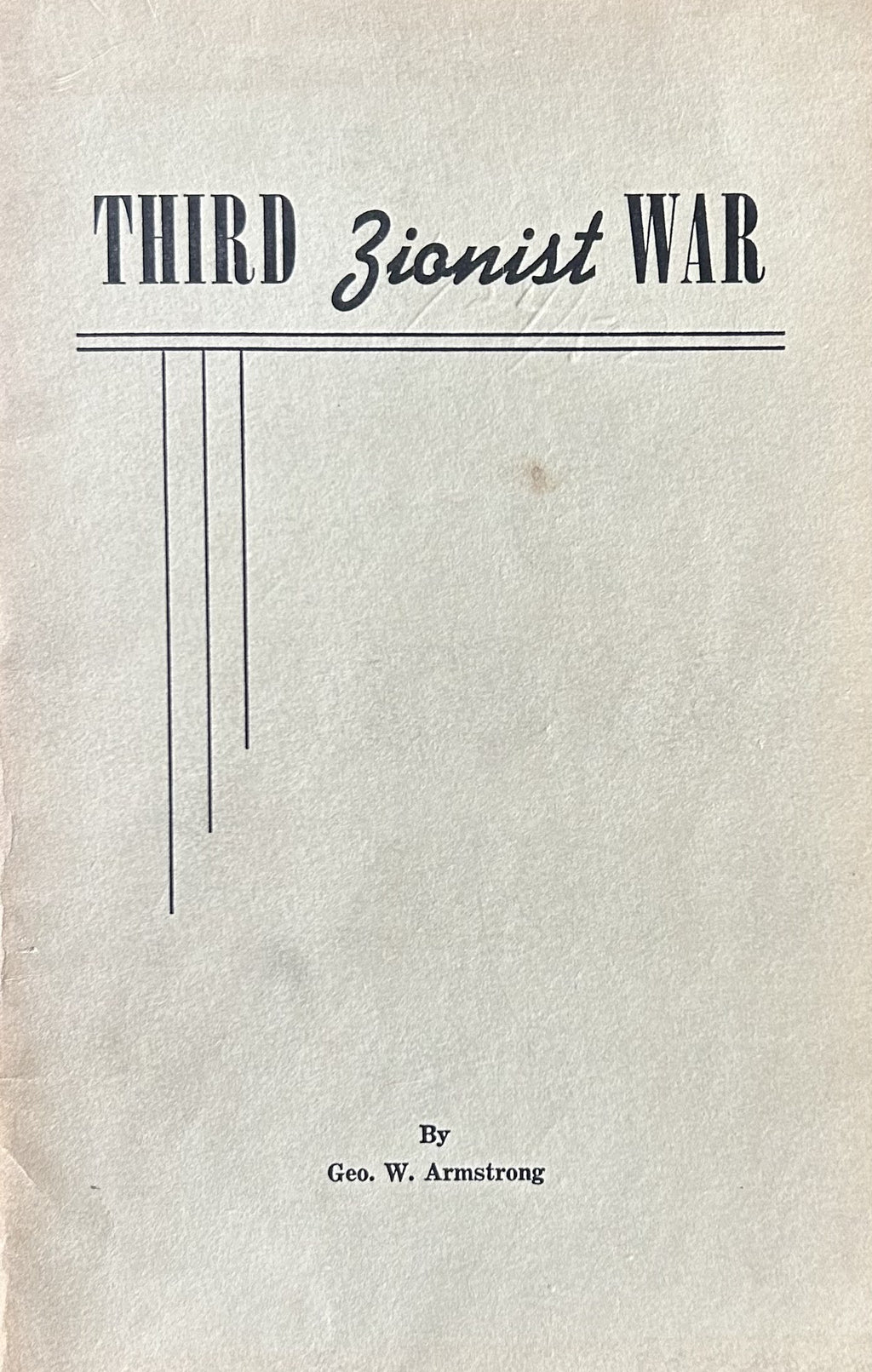 THIRD ZIONIST WAR