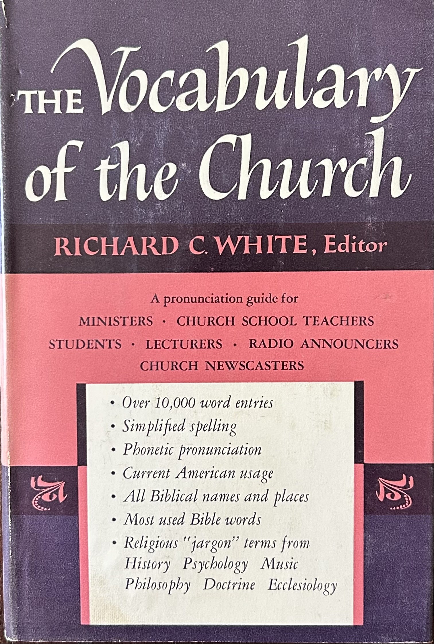 THE VOCABULARY OF THE CHURCH