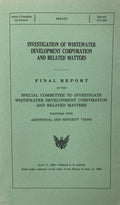 INVESTIGATION OF WHITEWATER DEVELOPMENT CORP. AND RELATED MATTERS/Clintons