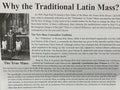 WHY THE TRADITIONAL LATIN MASS?