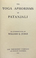 YOGA APHORISMS or PATANJALI (1930)