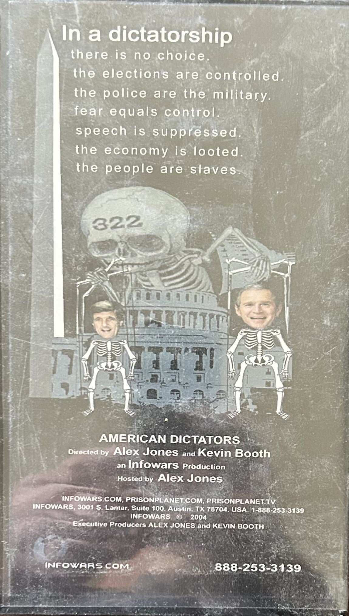 AMERICAN DICTATORS Documenting the Staged Election of 2004 (VHS format)