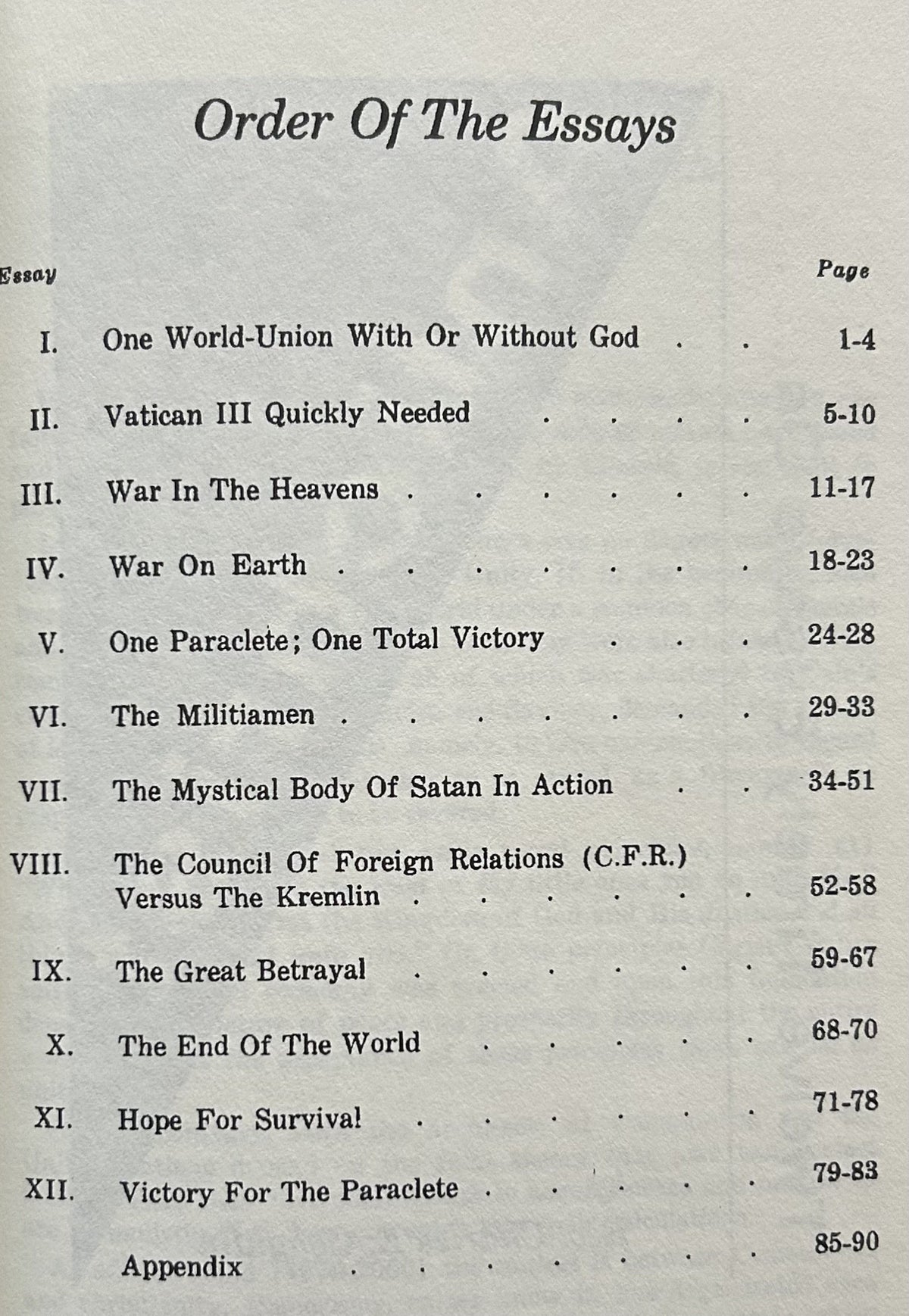 ANTICHRIST: Twelve Timely Essays on...