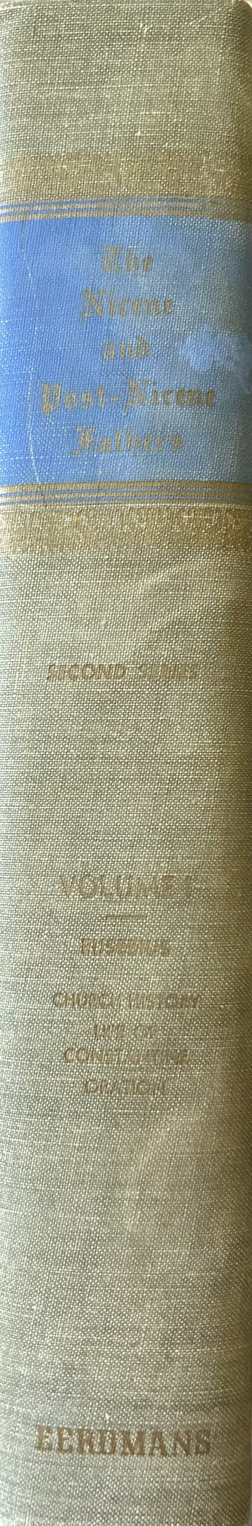 A SELECT LIBRARY OF NICENE AND POST-NICENE FATHERS OF THE CHRISTIAN CHURCH (Vol 1) Church History of Eusubius