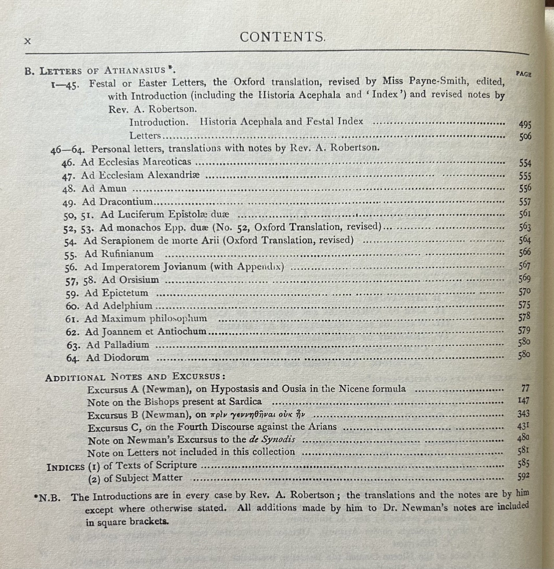 A SELECT LIBRARY OF NICENE AND POST-NICENE FATHERS OF THE CHRISTIAN CHURCH (Vol 4) St. Athanasius: Select Works and Letters