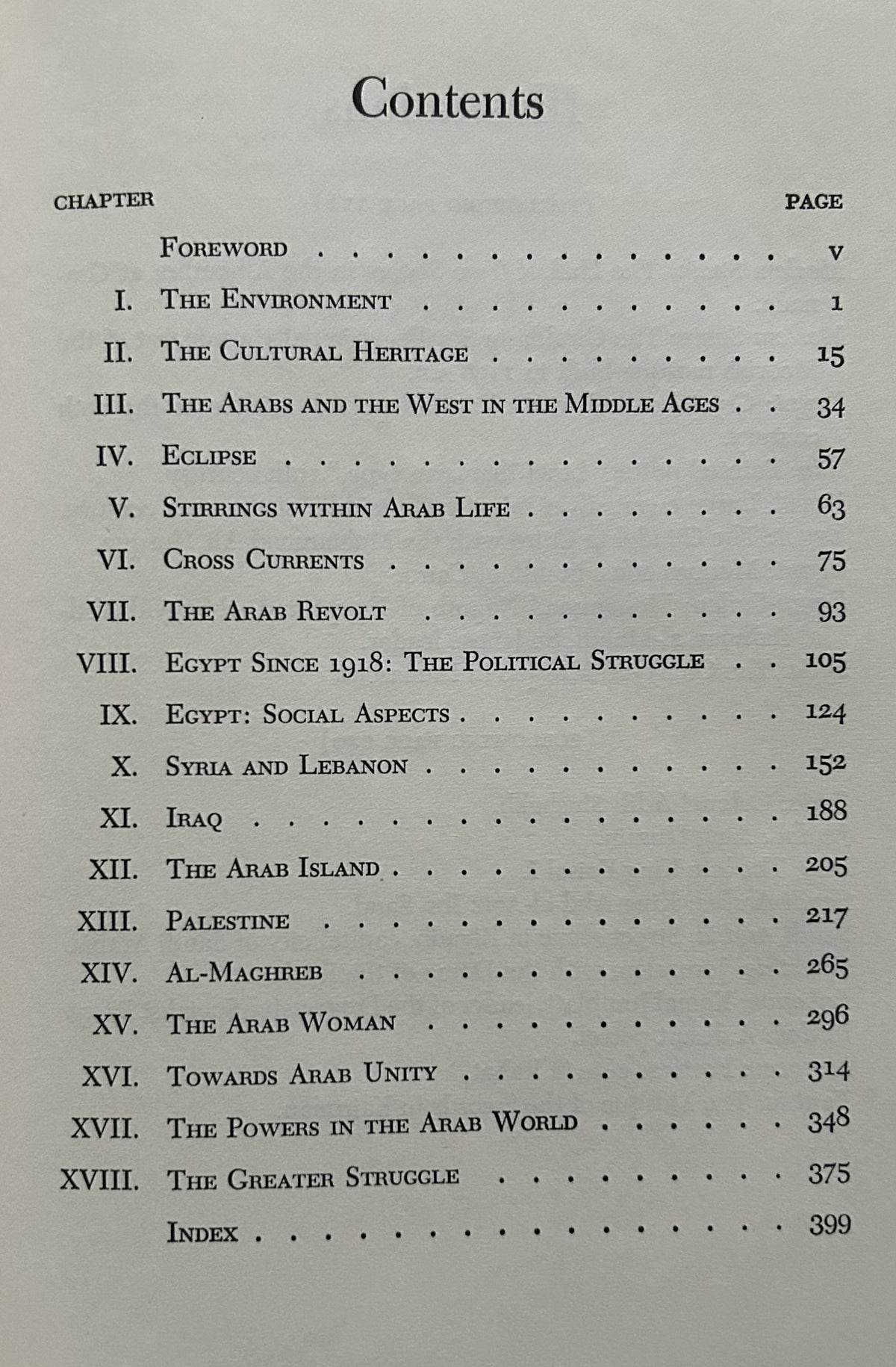 THE ARAB WORLD: Past, Present and Future
