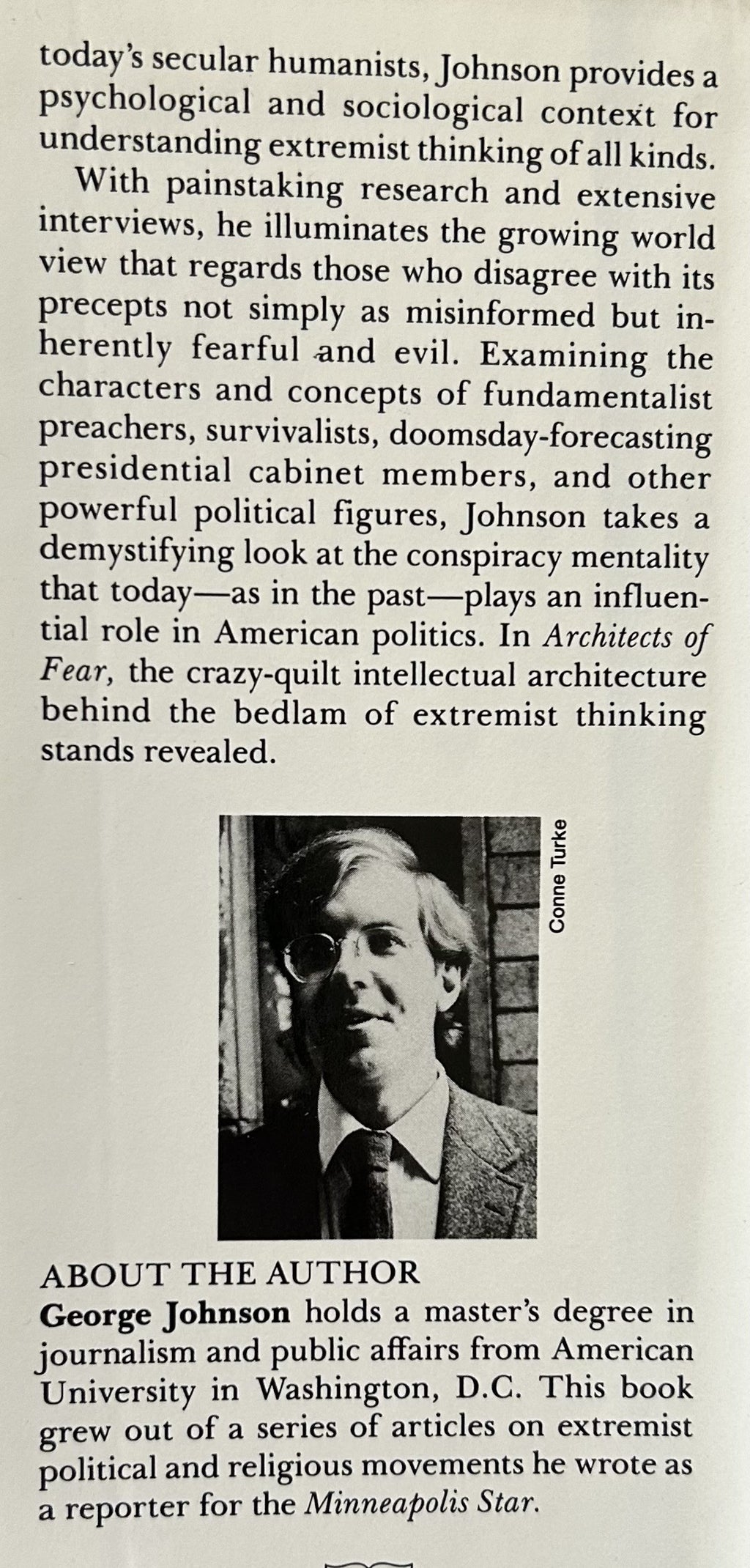 ARCHITECTS OF FEAR Conspiracy Theories and Paranoia in American Politics