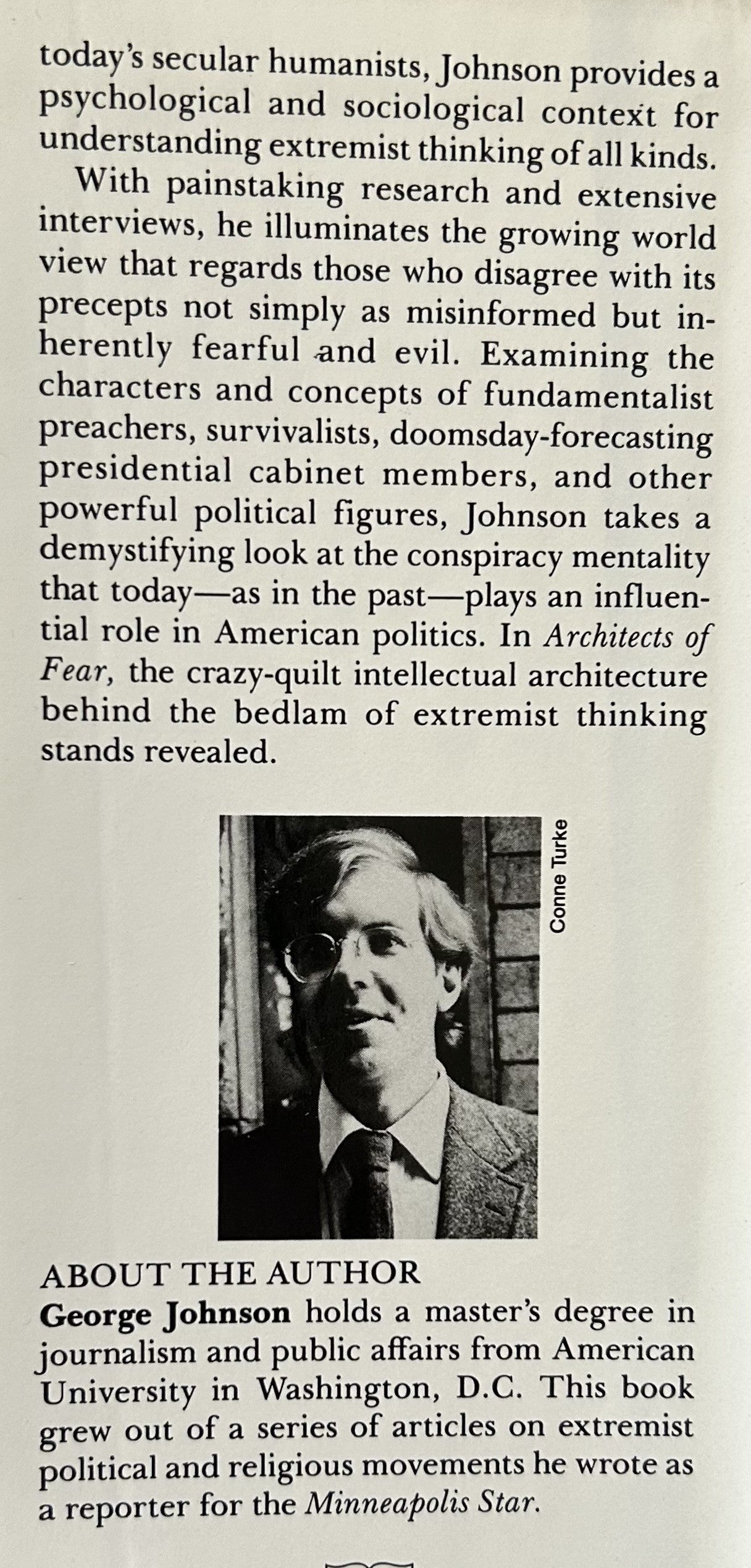 ARCHITECTS OF FEAR Conspiracy Theories and Paranoia in American Politics