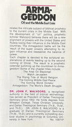 ARMAGEDDON Oil and the Middle East Crisis
