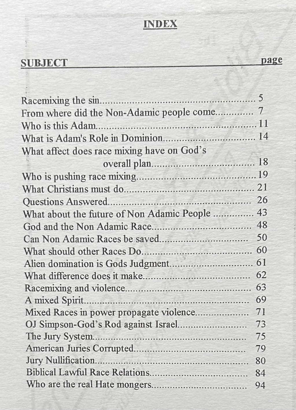 THE BIBLE & RACE RELATIONS