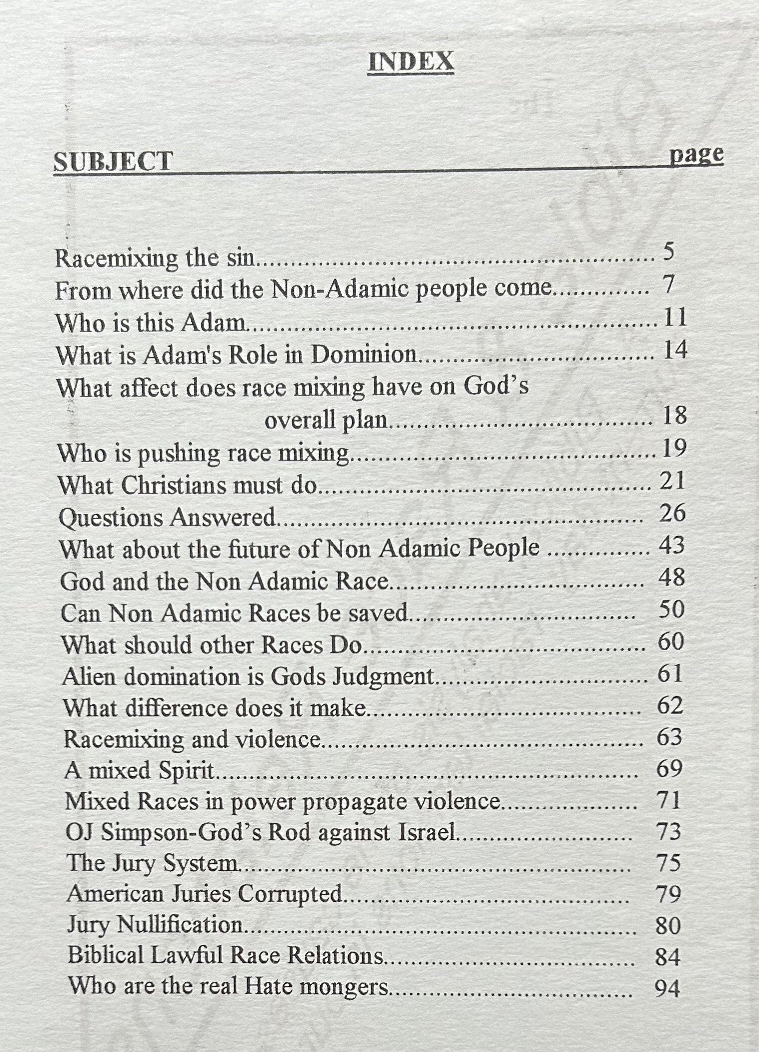 THE BIBLE & RACE RELATIONS
