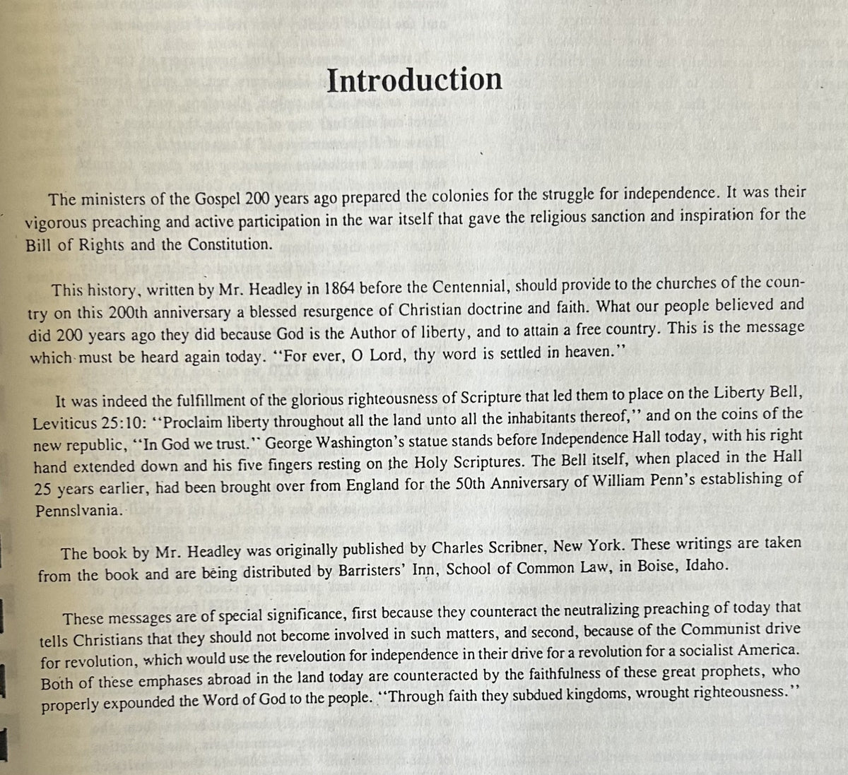 THE CHAPLAINS AND CLERGY OF THE REVOLUTION