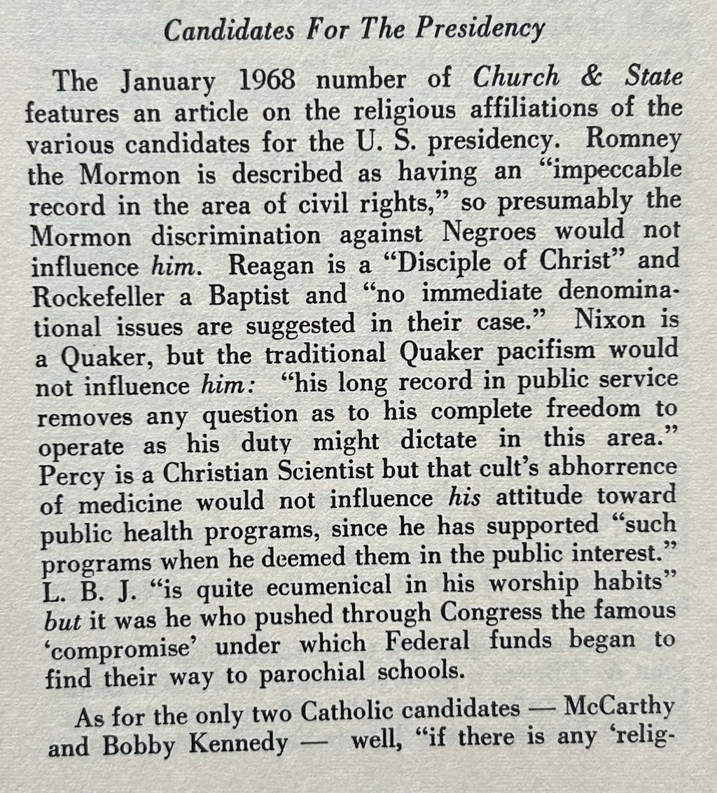 CHRISTENDOM March 1968