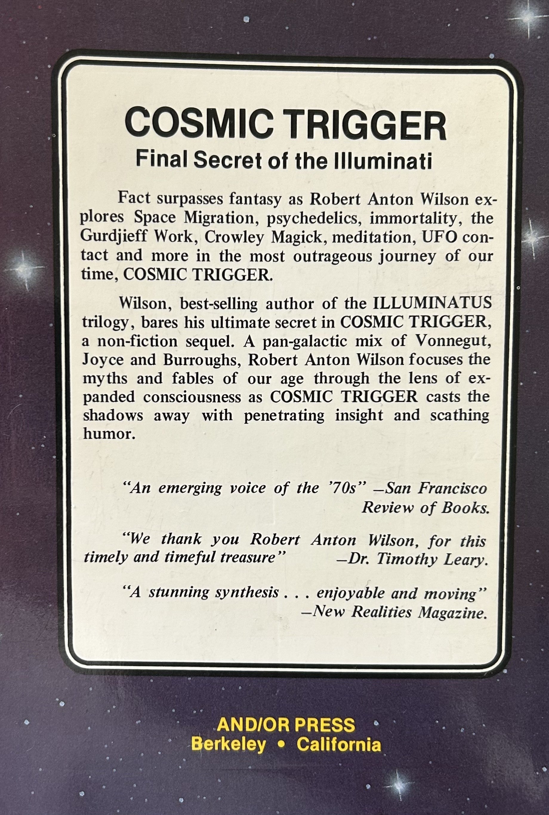 COSMIC TRIGGER Final Sedcret of the Illuminati