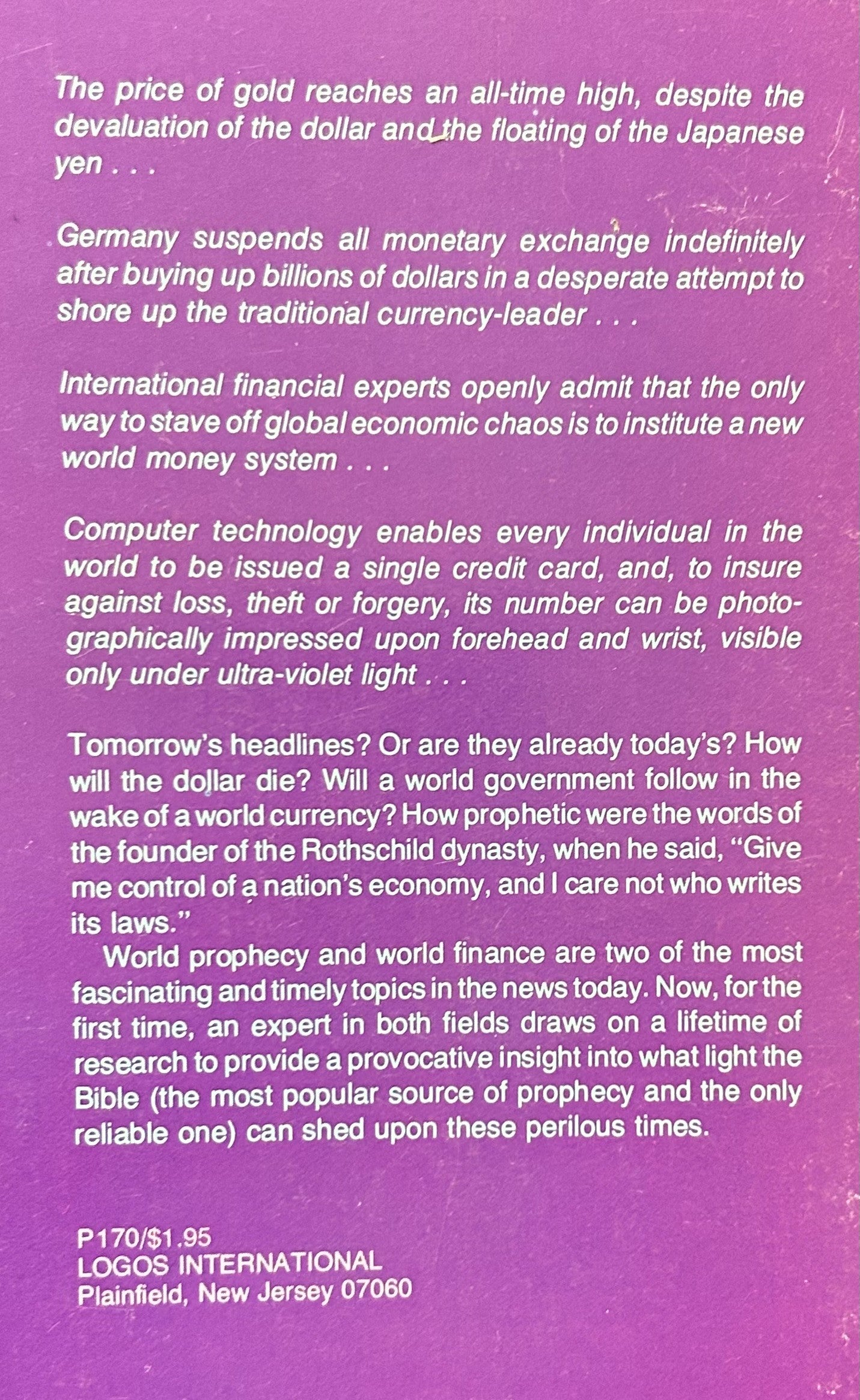 THE DAY THE DOLLAR DIES