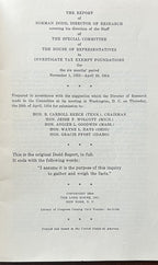 THE DODD REPORT TO THE REECE COMMITTEE ON FOUNDATIONS
