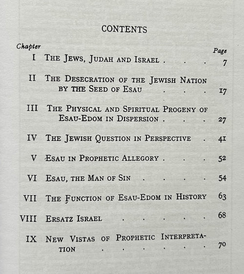 A SHORT STUDY OF ESAU-EDOM IN JEWRY