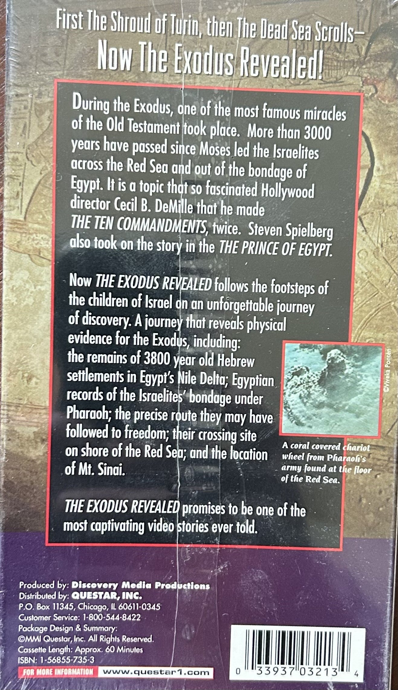 THE EXODUS REVEALED Search for the Red Sea Crossing (VHS format)