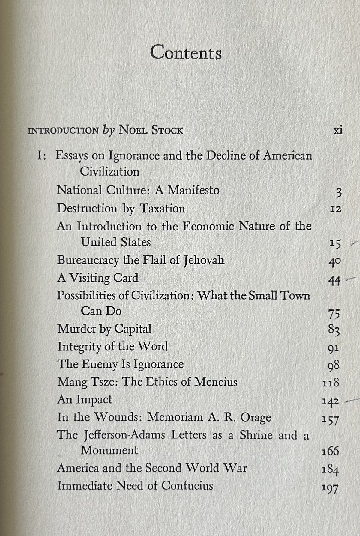 IMPACT: Essays on Ignorance and the Decline of American Civilization