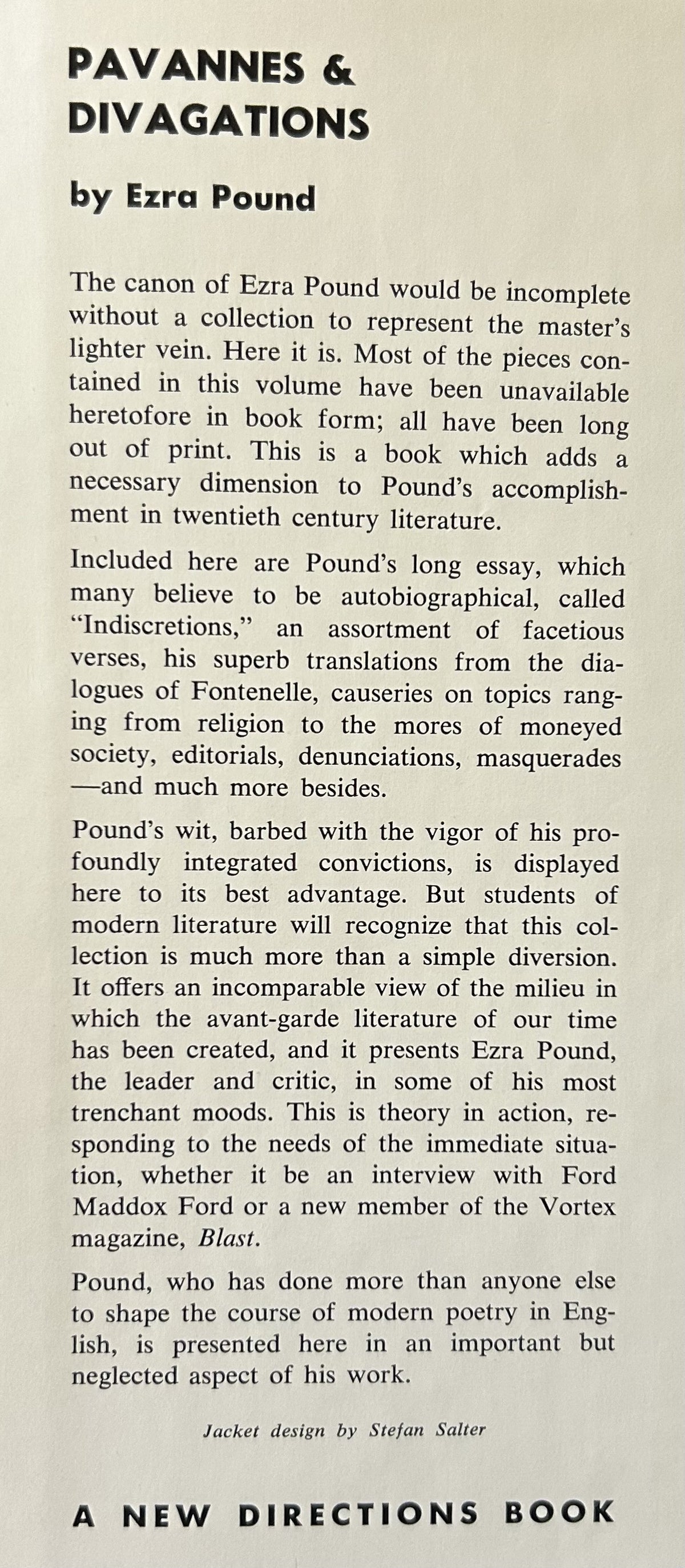 PAVANNES and DIVAGATIONS