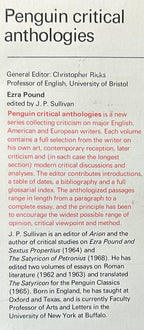 EZRA POUND: Penguin Critical Anthologies...his letters and writings...
