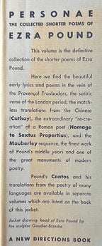 EZRA POUND PERSONAE: Collection of Shorter Poems
