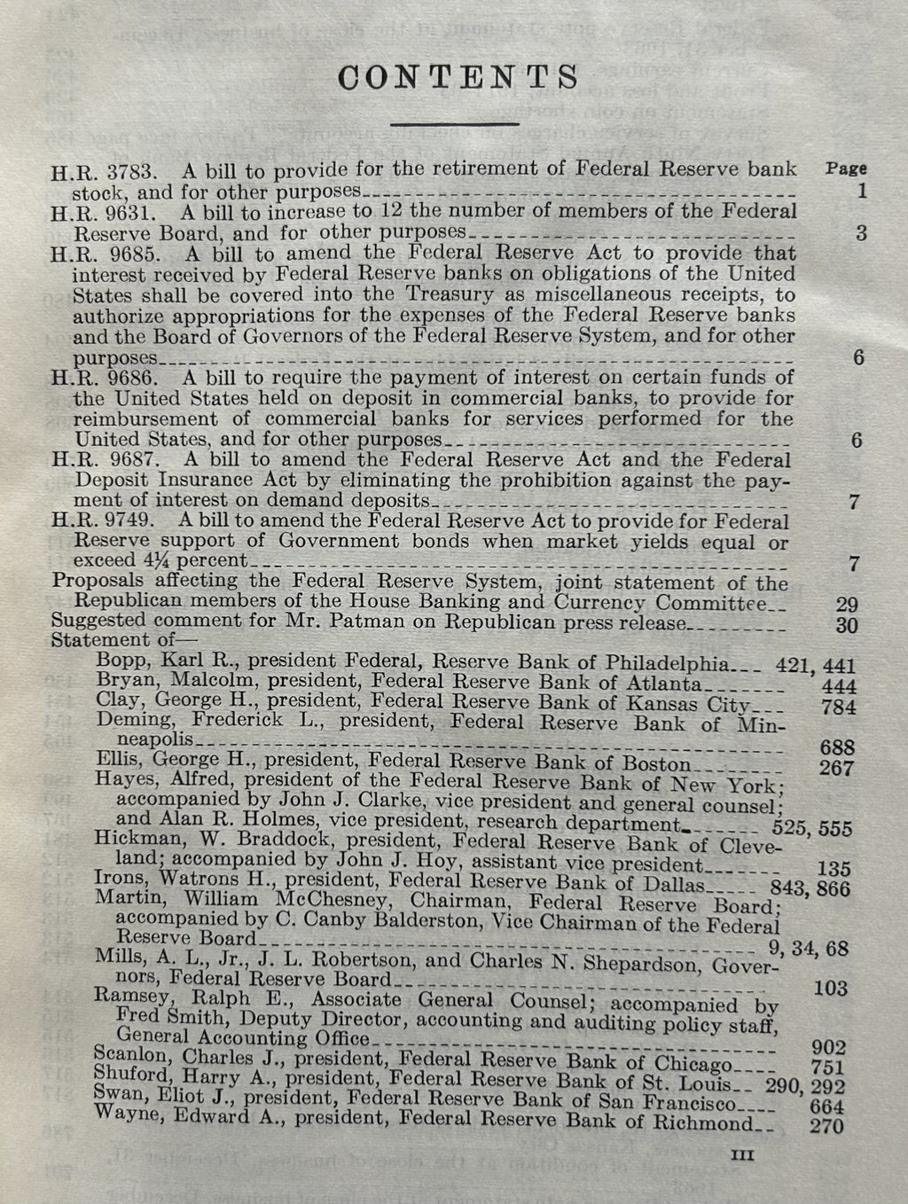 THE FEDERAL RESERVE SYSTEM AFTER FIFTY YEARS (Expanded version from Committee of Banking & Currency)