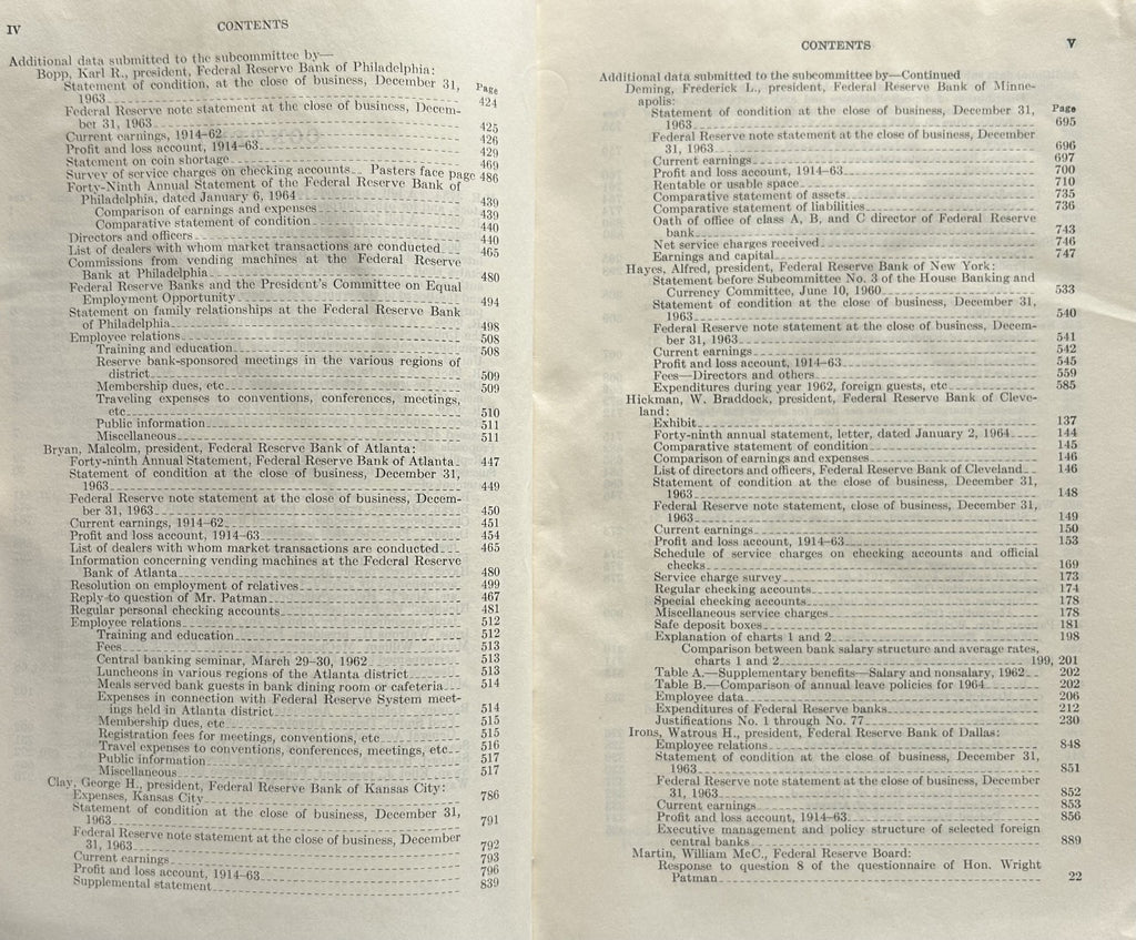 THE FEDERAL RESERVE SYSTEM AFTER FIFTY YEARS (Expanded version from Committee of Banking & Currency)