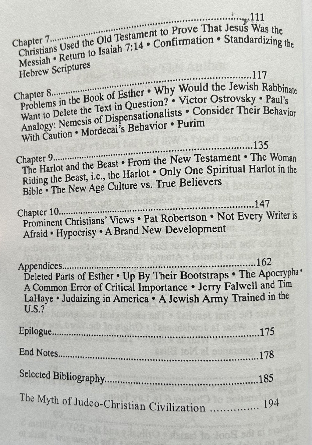 THE FINAL APOSTASY: Prelude to Anti-Christ & Myth of a Judeo-Christian Civilization