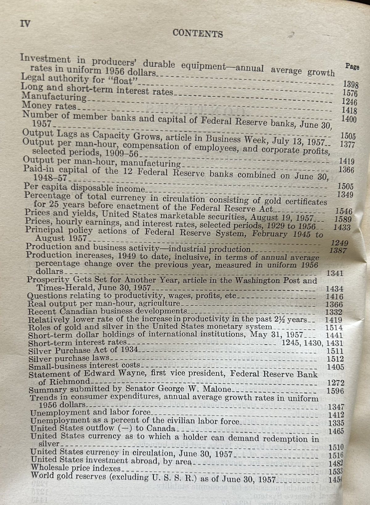 INVESTIGATION of the FINANCIAL CONDITION of the UNITED STATES