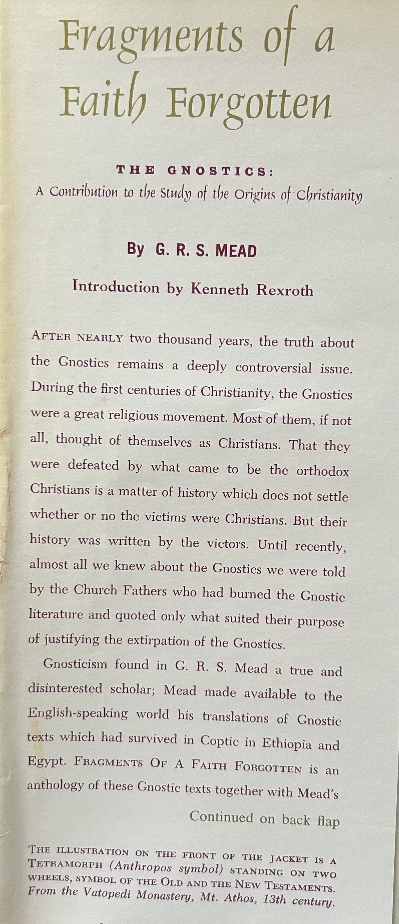 FRAGMENTS OF A FAITH FORGOTTEN: The Gnostics