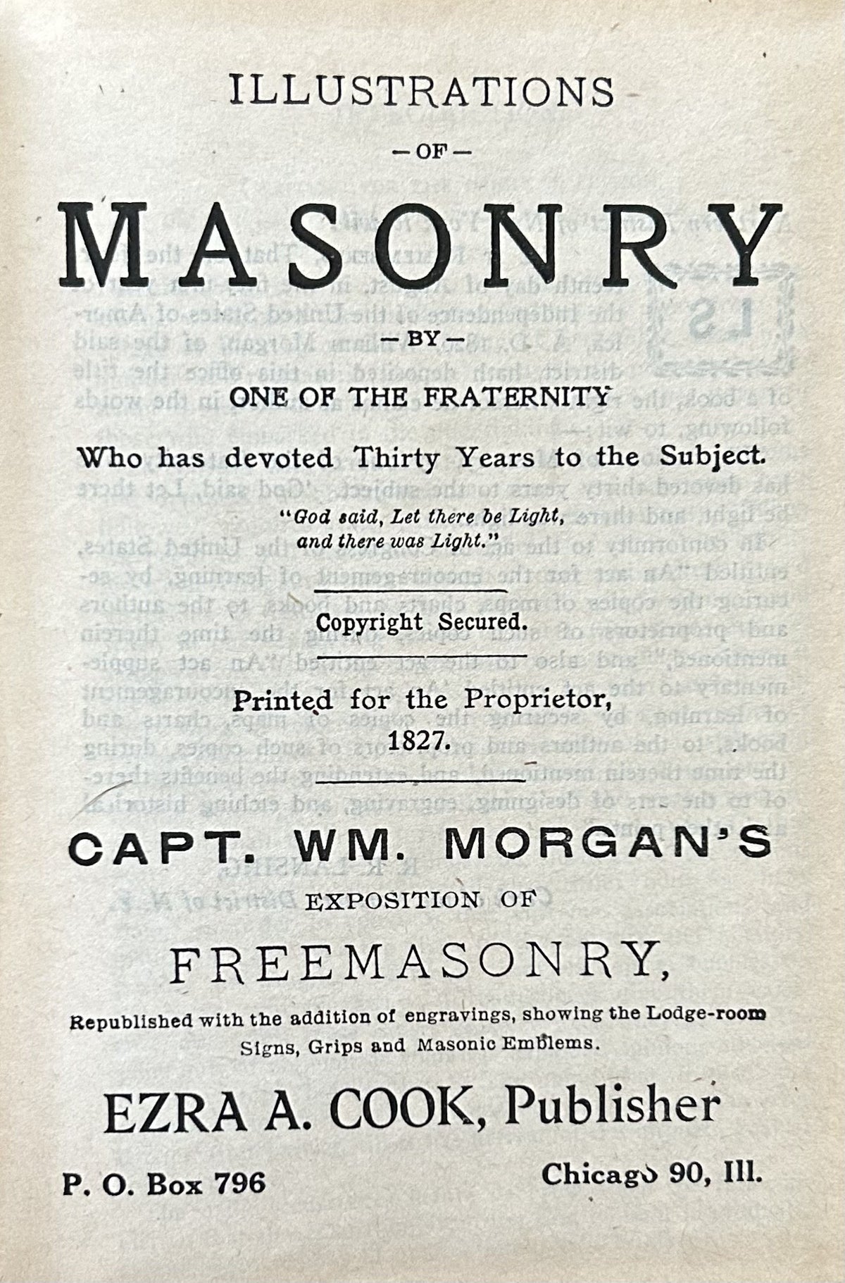 FREEMASONRY EXPOSED (hard cover edition)