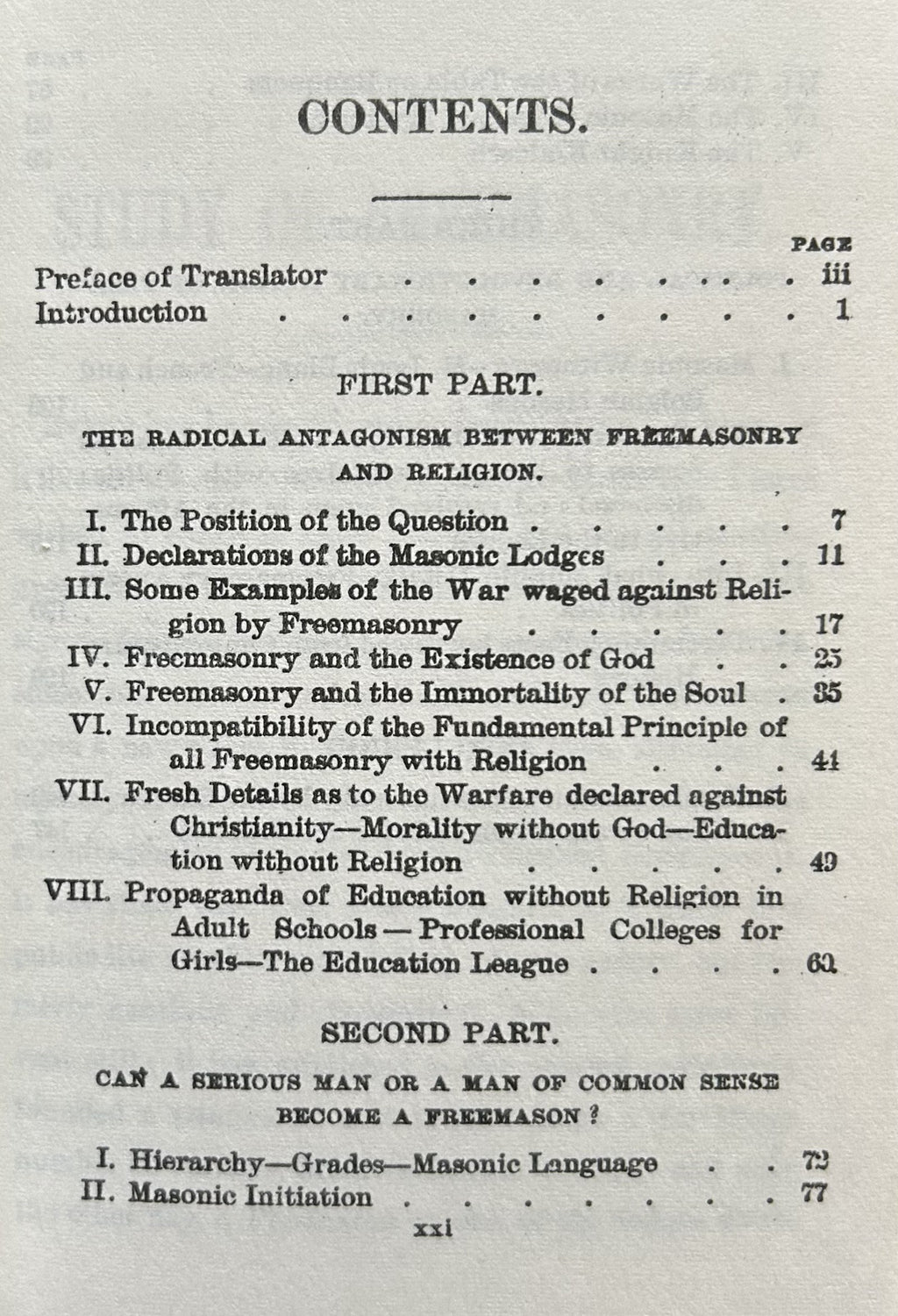 STUDY OF FREEMASONRY