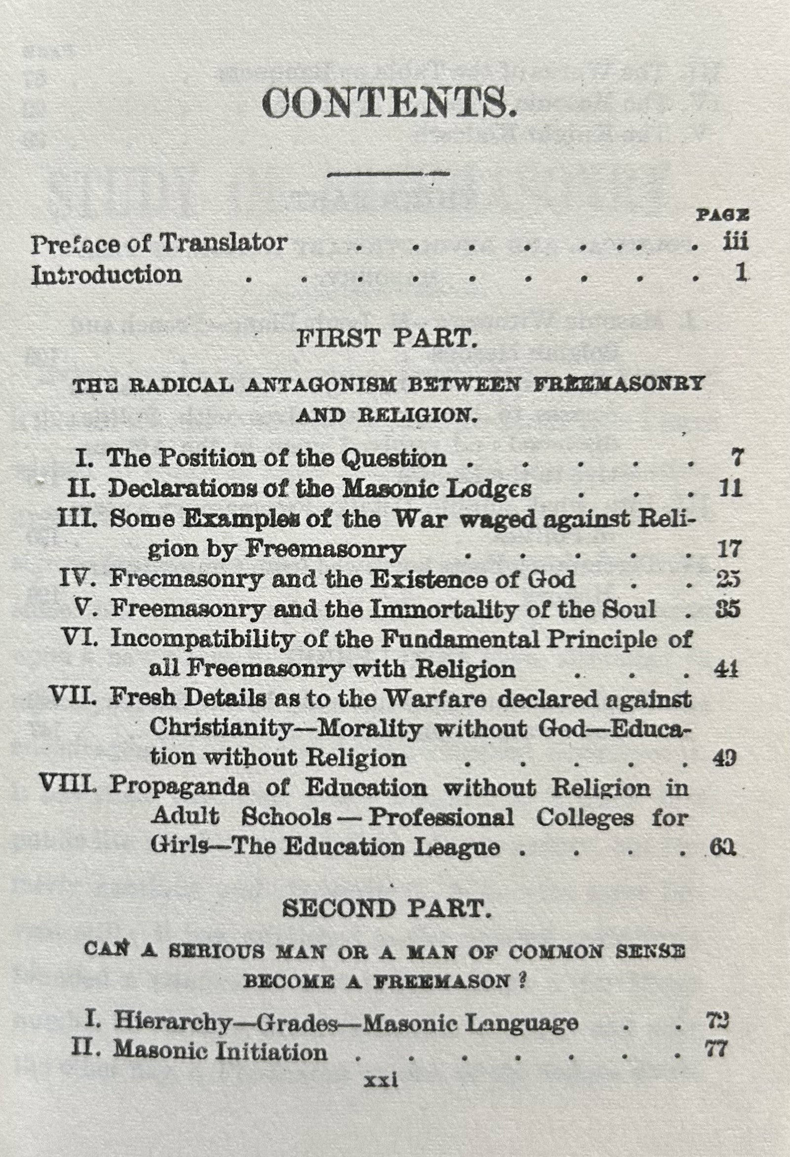 STUDY OF FREEMASONRY