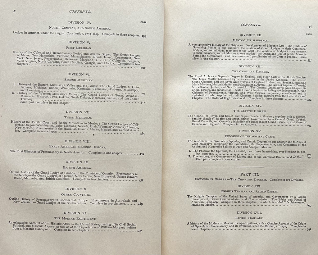 HISTORY OF FREEMASONRY and CONCORDANT ORDERS