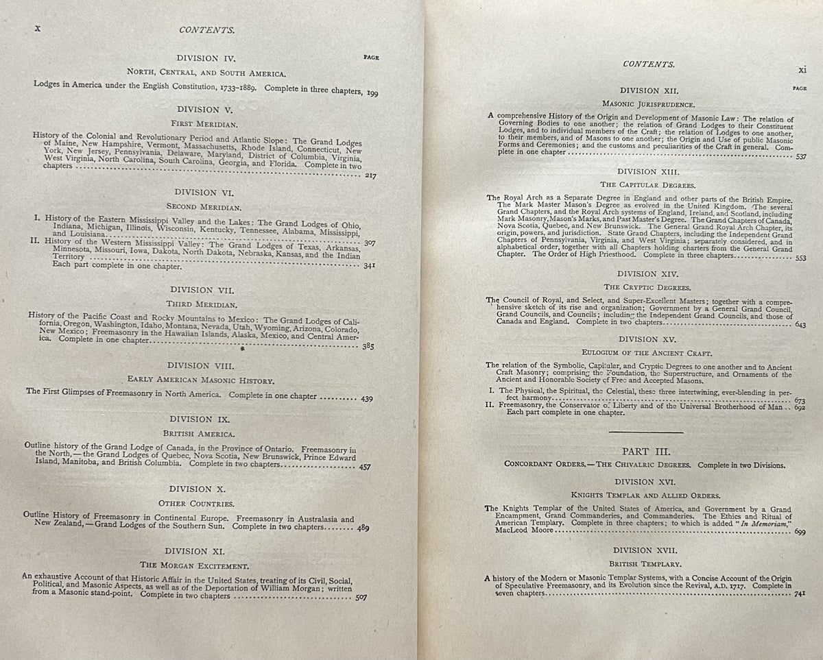 HISTORY OF FREEMASONRY and CONCORDANT ORDERS