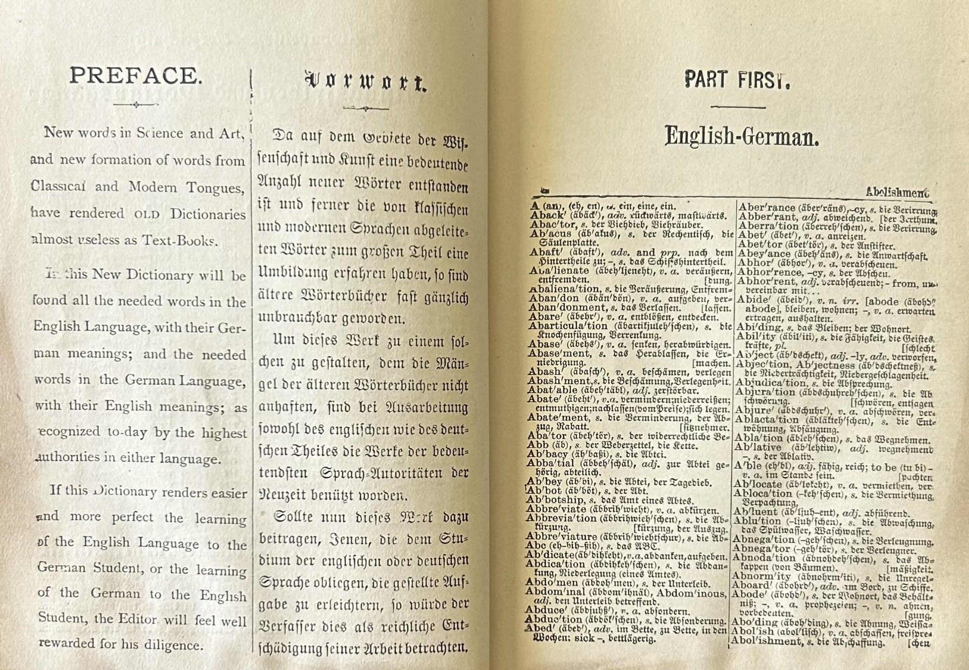 Zahner's German-English & English-German Dictionary