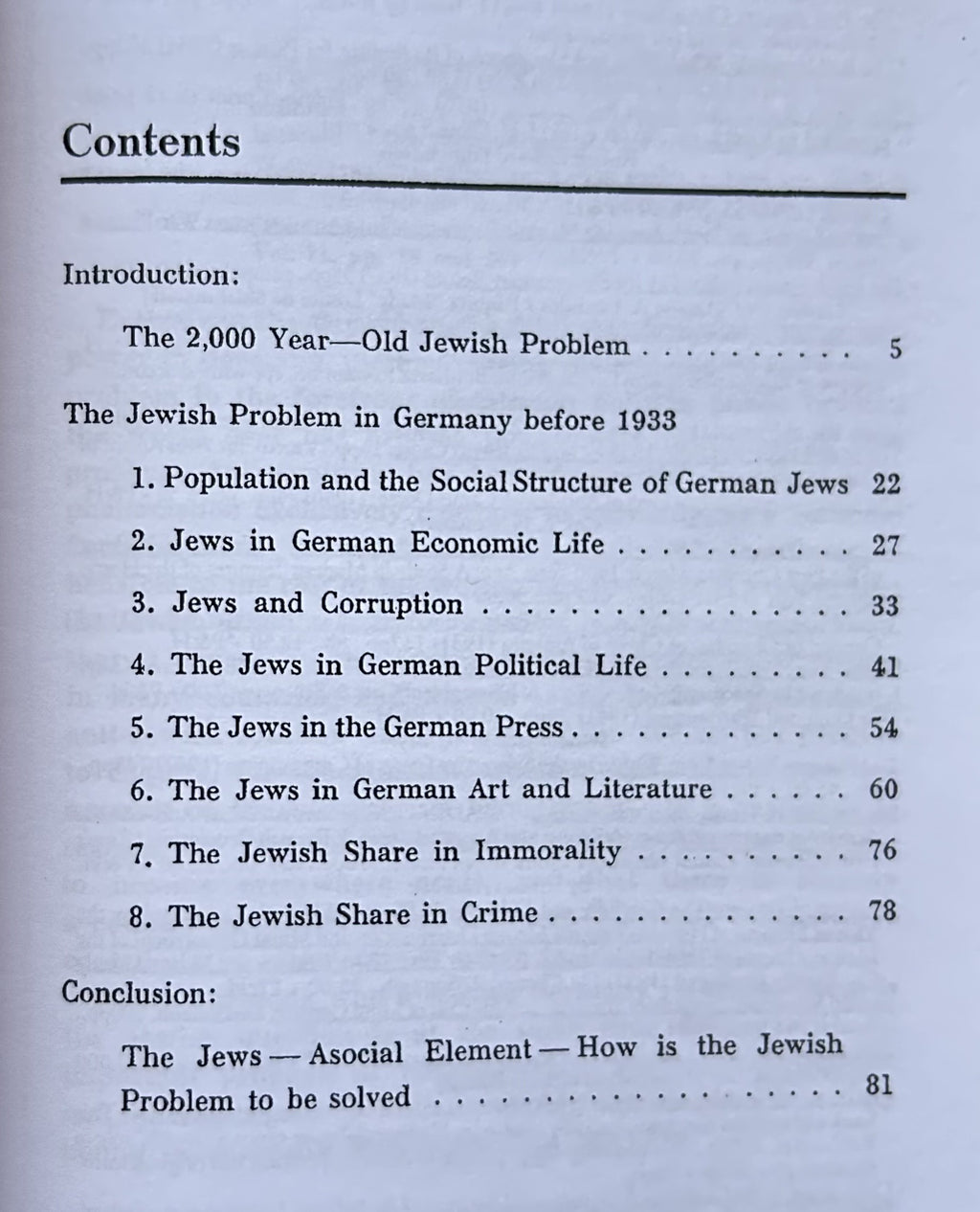 GERMANY AND THE JEWISH PROBLEM