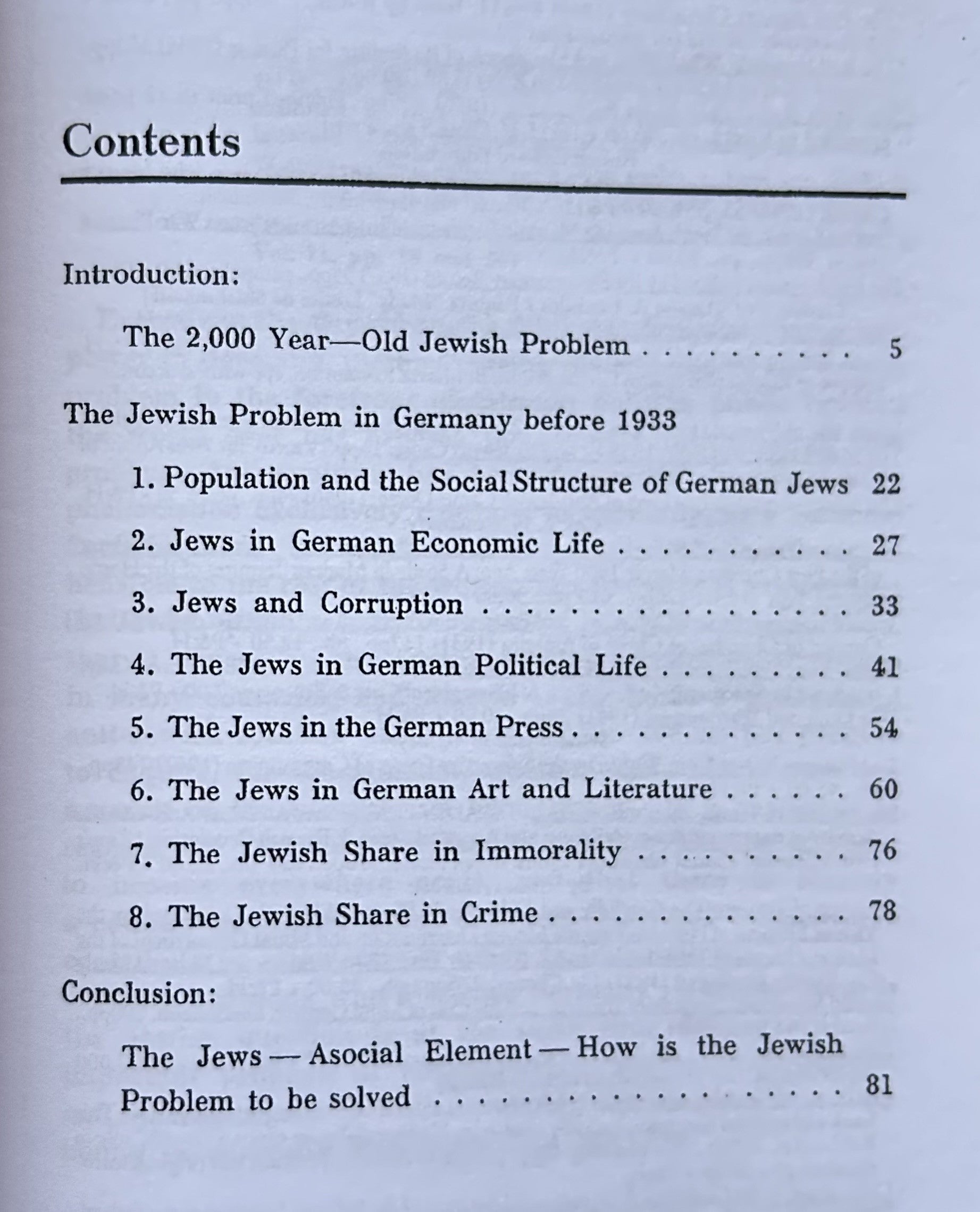 GERMANY AND THE JEWISH PROBLEM
