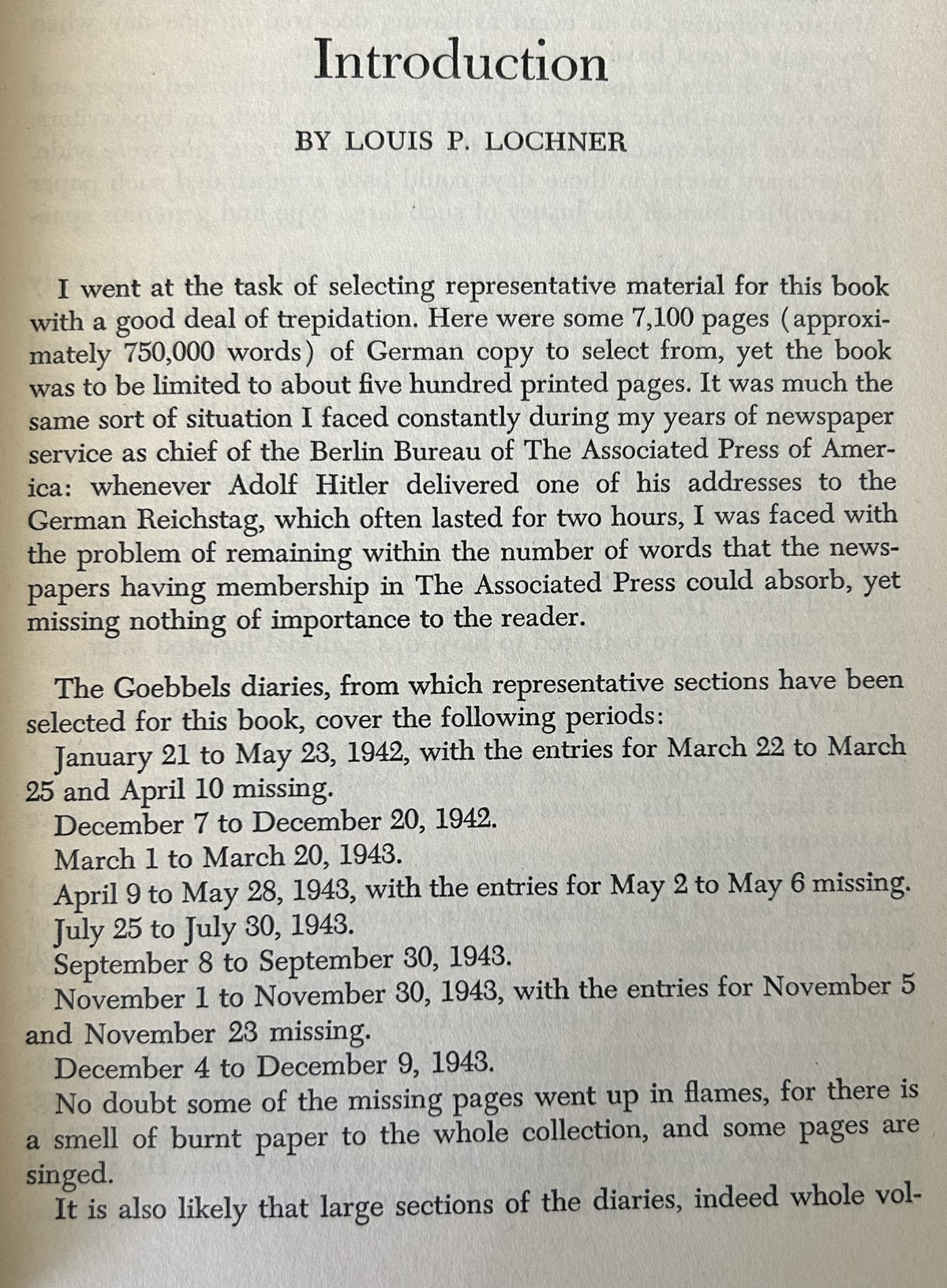 THE GOEBELS DIARIES 1942-1943