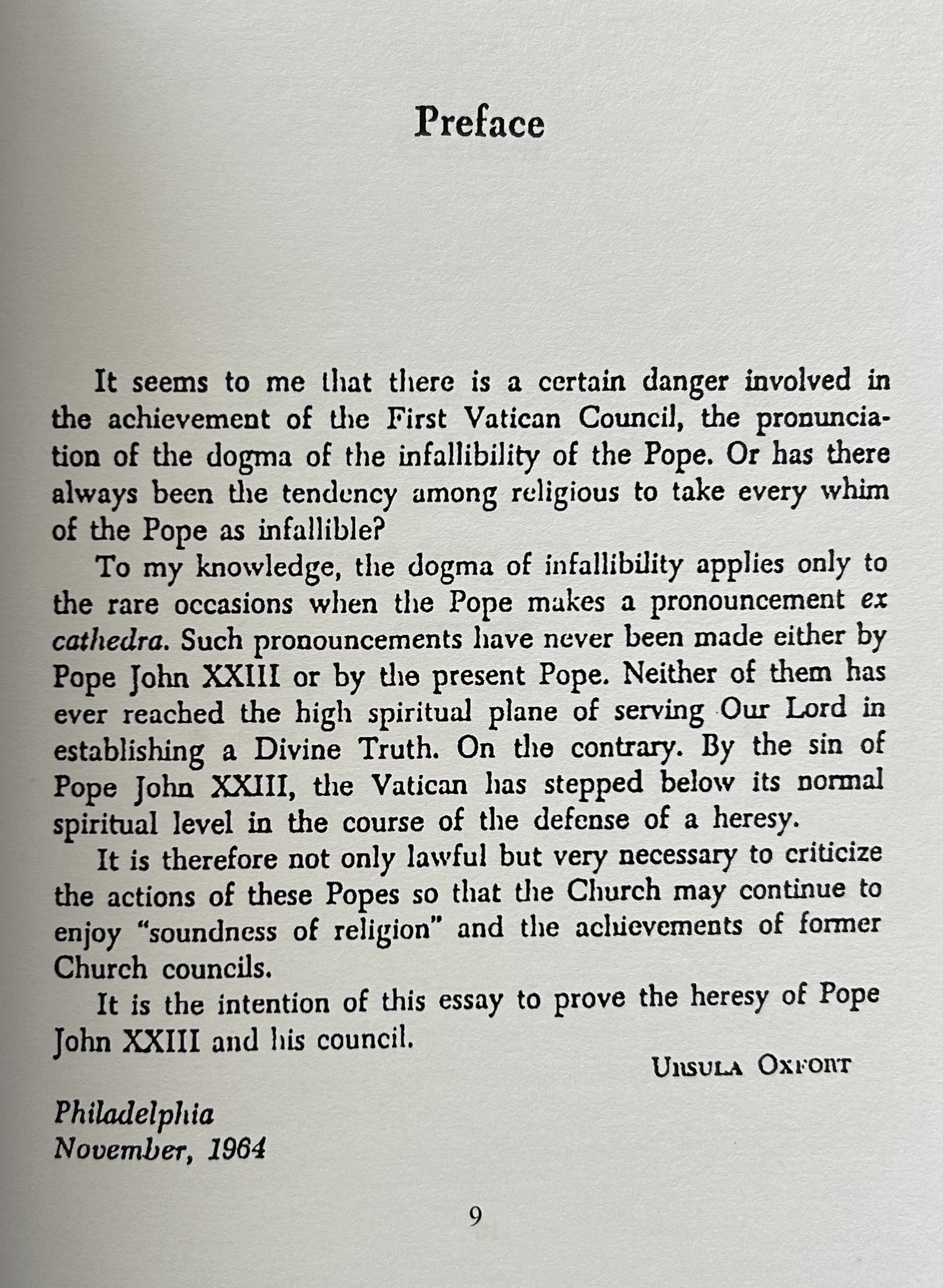 THE HERESY OF POPE JOHN XXIII
