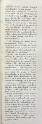 RUDOLF HESS PRISONER OF PEACE The Flight to Britain and Its Sequel