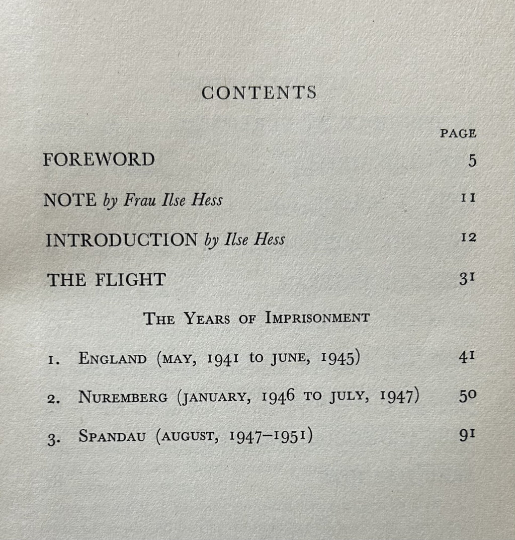 RUDOLF HESS PRISONER OF PEACE The Flight to Britain and Its Sequel
