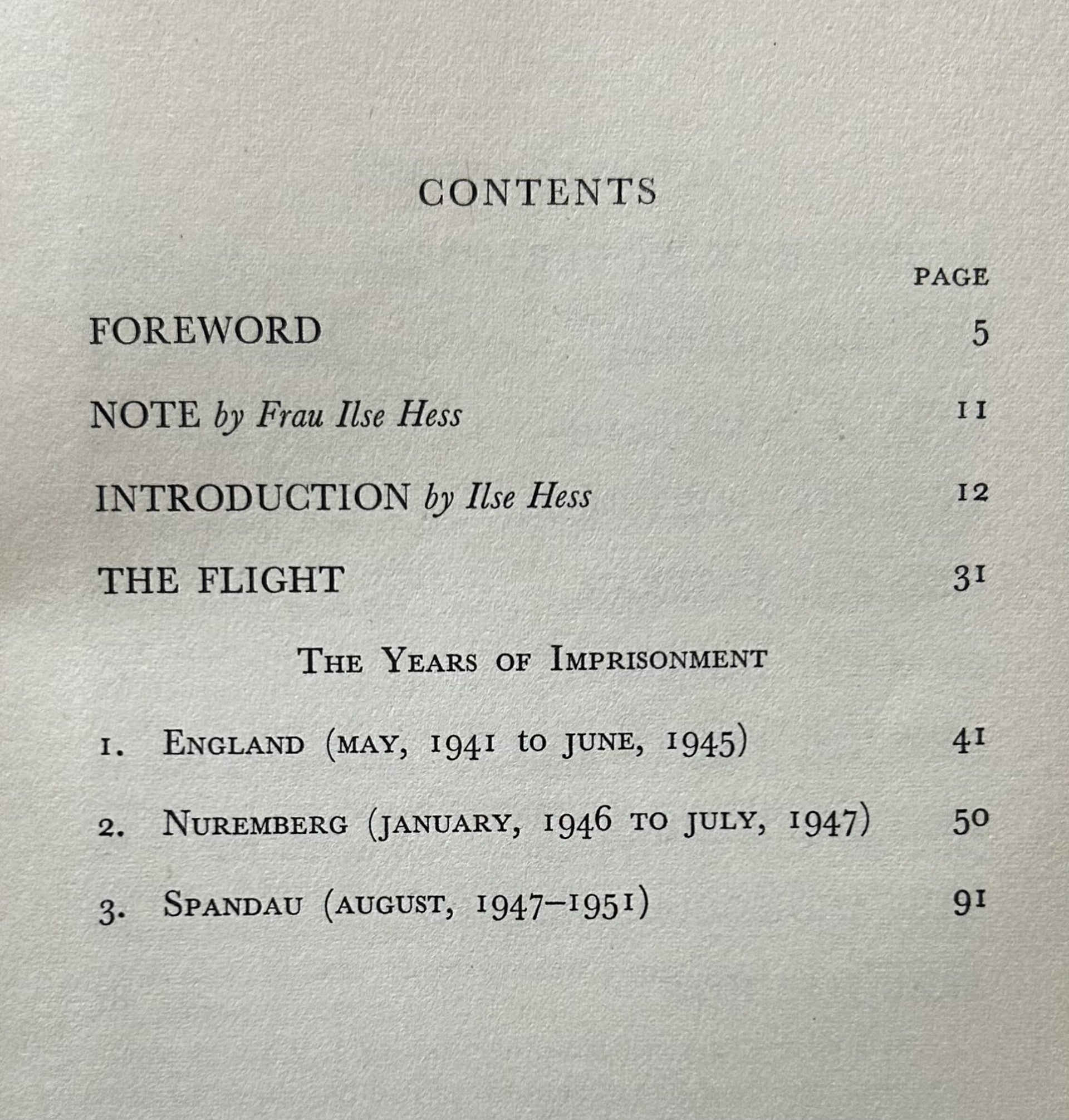 RUDOLF HESS PRISONER OF PEACE The Flight to Britain and Its Sequel